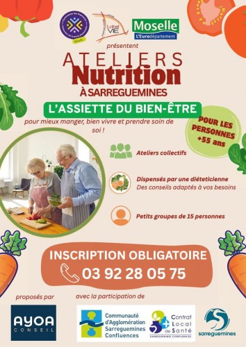 Ateliers nutrition seniors : L'assiette du bien-&ecirc;tre