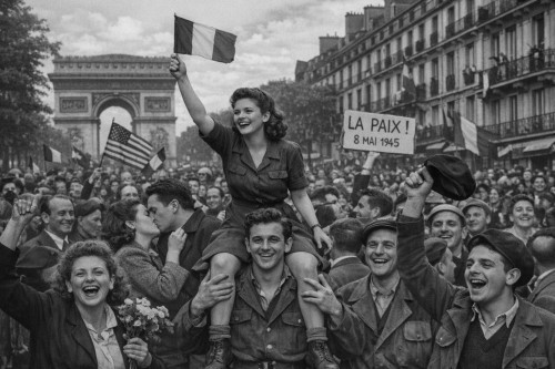 C&eacute;r&eacute;monie comm&eacute;morative de la Victoire du 8 mai 1945