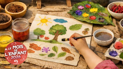 MOIS DE L'ENFANT | Atelier cr&eacute;atif de peinture naturelle