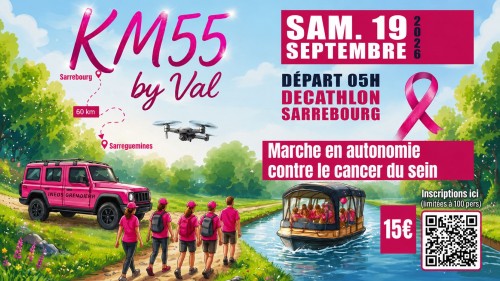 KM 55 by Val : un d&eacute;fi solidaire au profit des personnes touch&eacute;es par le cancer du sein
