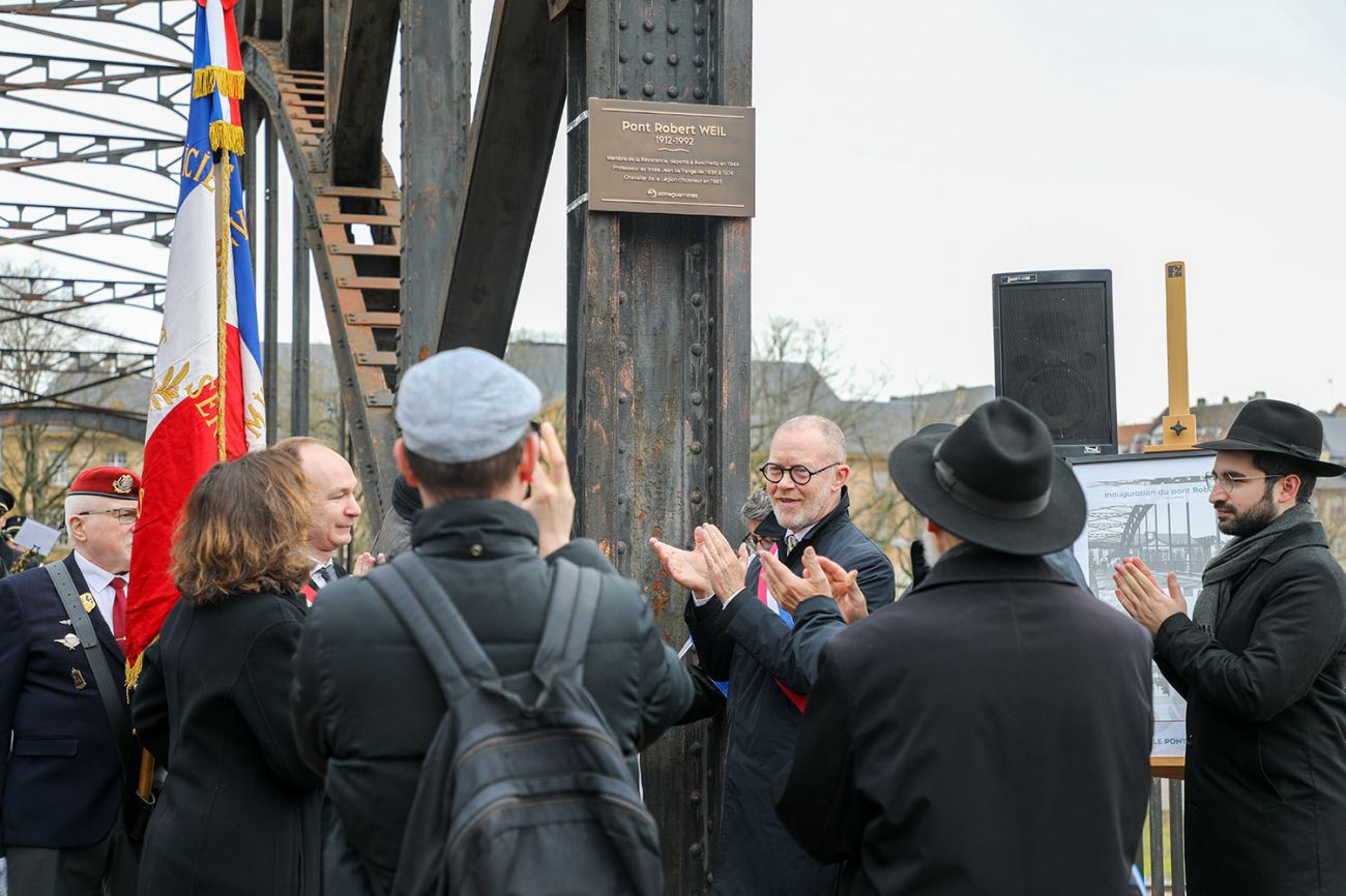 Inauguration du pont Robert Weil