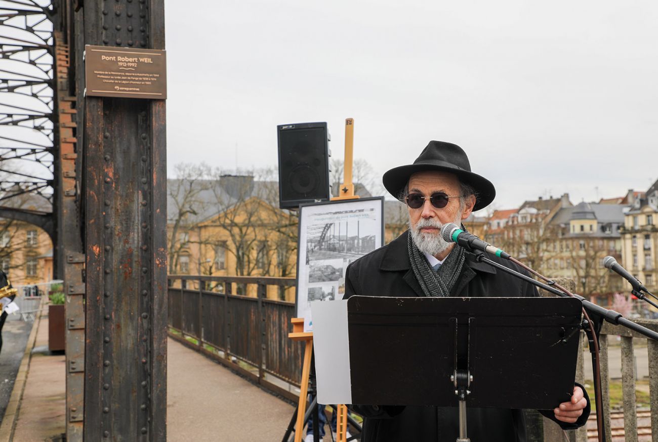 Inauguration du pont Robert Weil