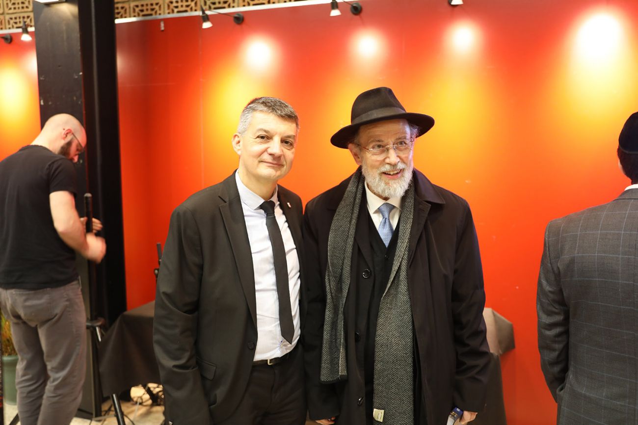 Conférence de M. Haïm KORSIA, grand rabbin de France et vernissage de l'exposition des élèves de la classe de M. Denis FRANOUX