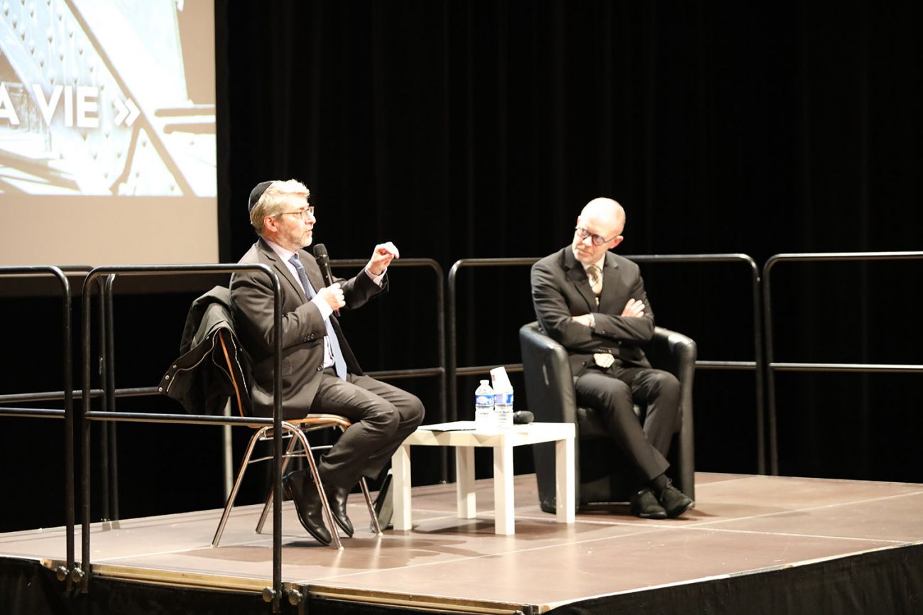 Conférence de M. Haïm KORSIA, grand rabbin de France et vernissage de l'exposition des élèves de la classe de M. Denis FRANOUX