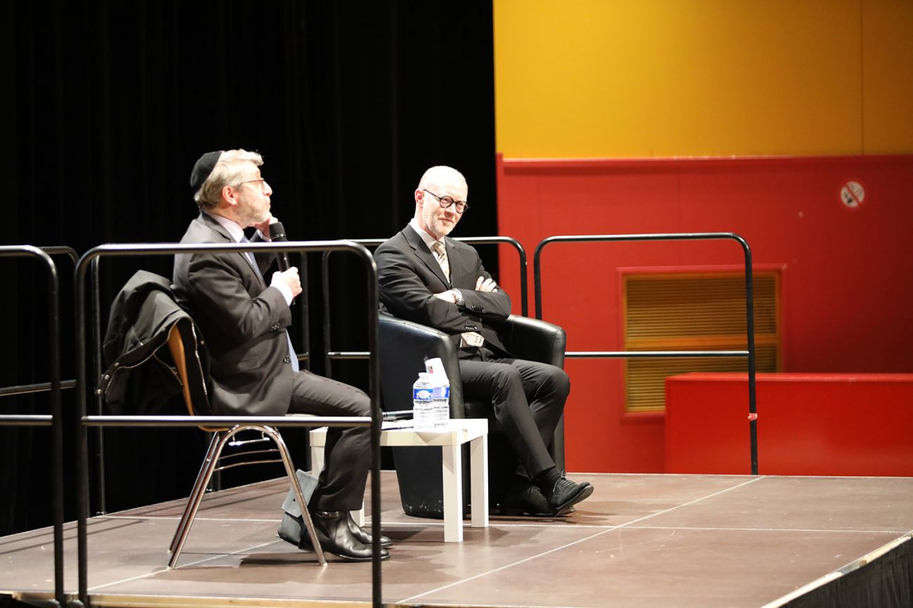 Conférence de M. Haïm KORSIA, grand rabbin de France et vernissage de l'exposition des élèves de la classe de M. Denis FRANOUX