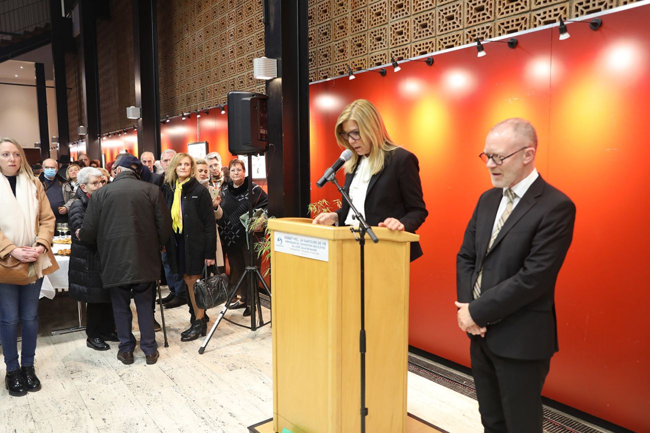 Conférence de M. Haïm KORSIA, grand rabbin de France et vernissage de l'exposition des élèves de la classe de M. Denis FRANOUX