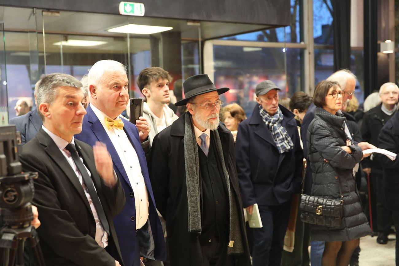 Conférence de M. Haïm KORSIA, grand rabbin de France et vernissage de l'exposition des élèves de la classe de M. Denis FRANOUX