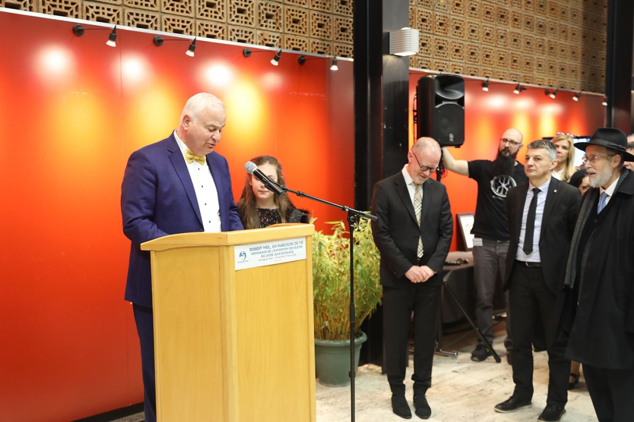 Conférence de M. Haïm KORSIA, grand rabbin de France et vernissage de l'exposition des élèves de la classe de M. Denis FRANOUX